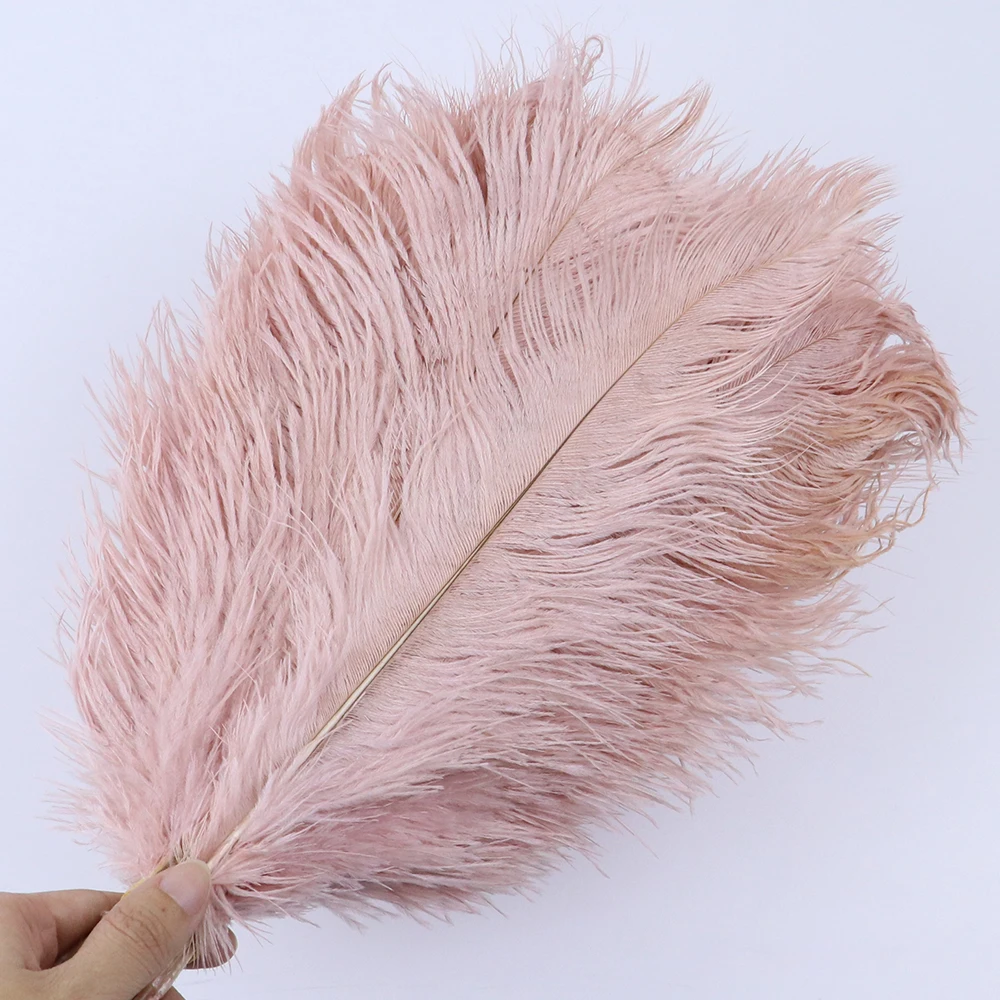 10pcs Elegant Ostrich Feather Natural Fluffy Feather for Wedding Party Home DIY Decorations Plumes 15-20cm/25-30cm/30-35cm Long