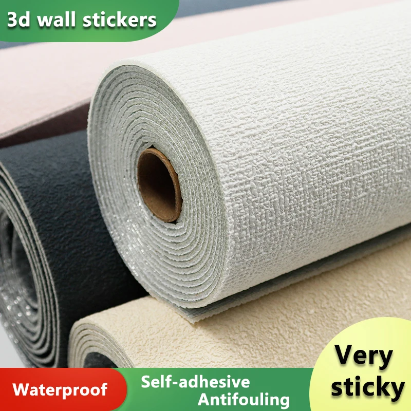 50x280cm Wall Stickers DIY Foam 3D Waterproof Self-Adhesive Panels For Kids Room Kitchen Ceiling Background Wall Decoration