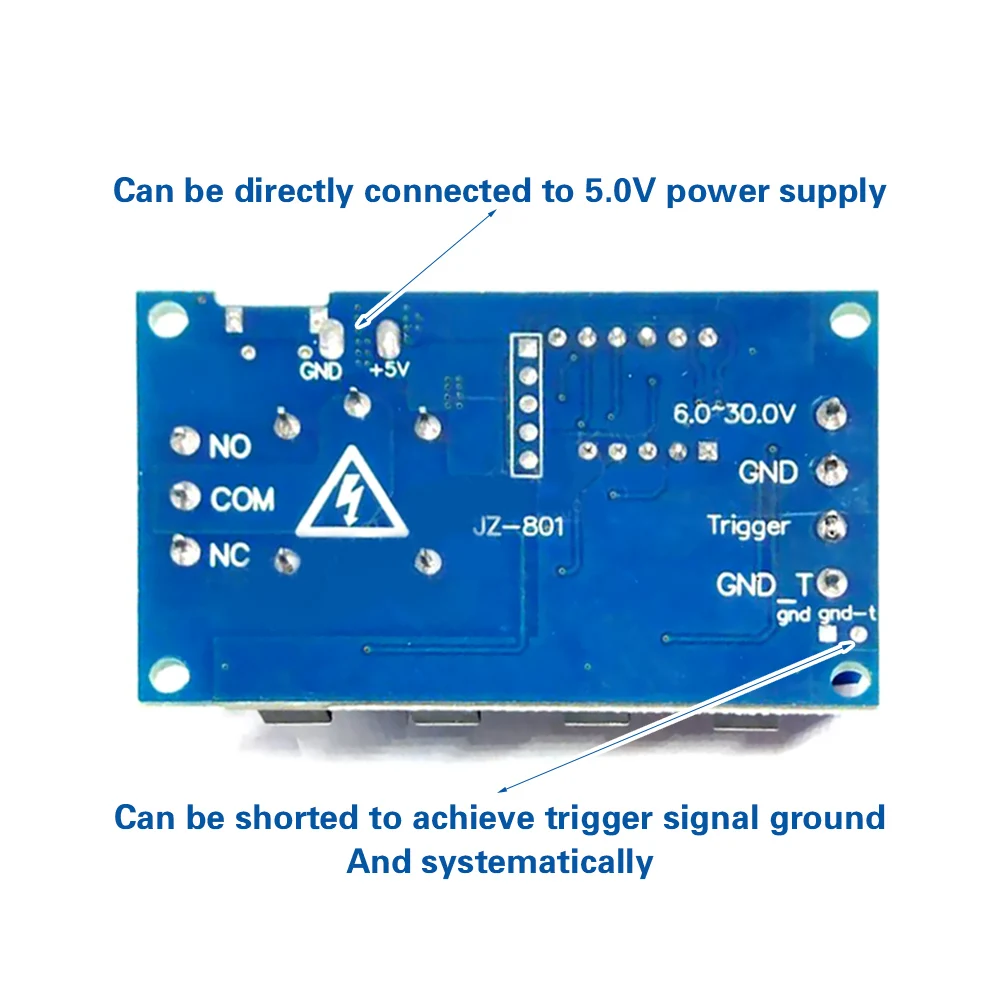 6-30V Verstelbare Relais Module Switch Trigger Vertraging Circuit Timer