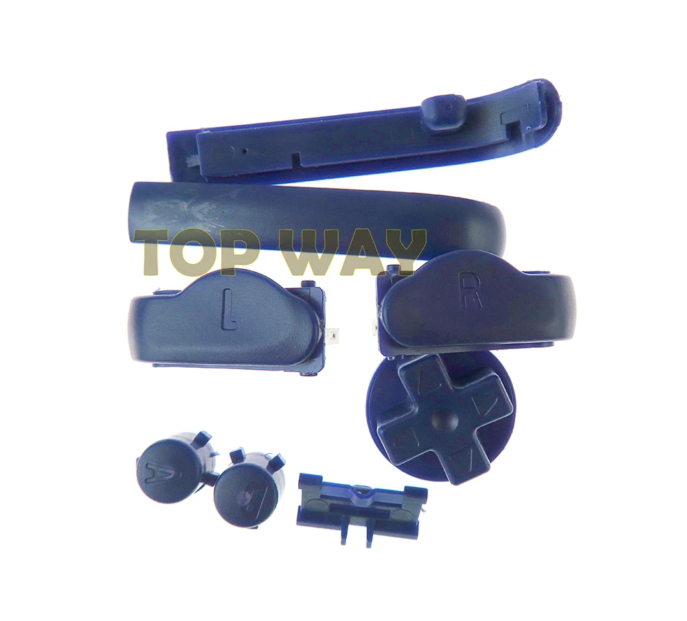 1 conjunto d-pads power on fora botões para gameboy avanço a b l r botões quadro para botões gba