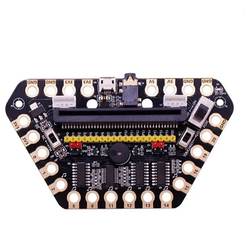 Microbit Placa de Expansão Micro:bit Development Board IO Port DIY Multi-Função para Building Block