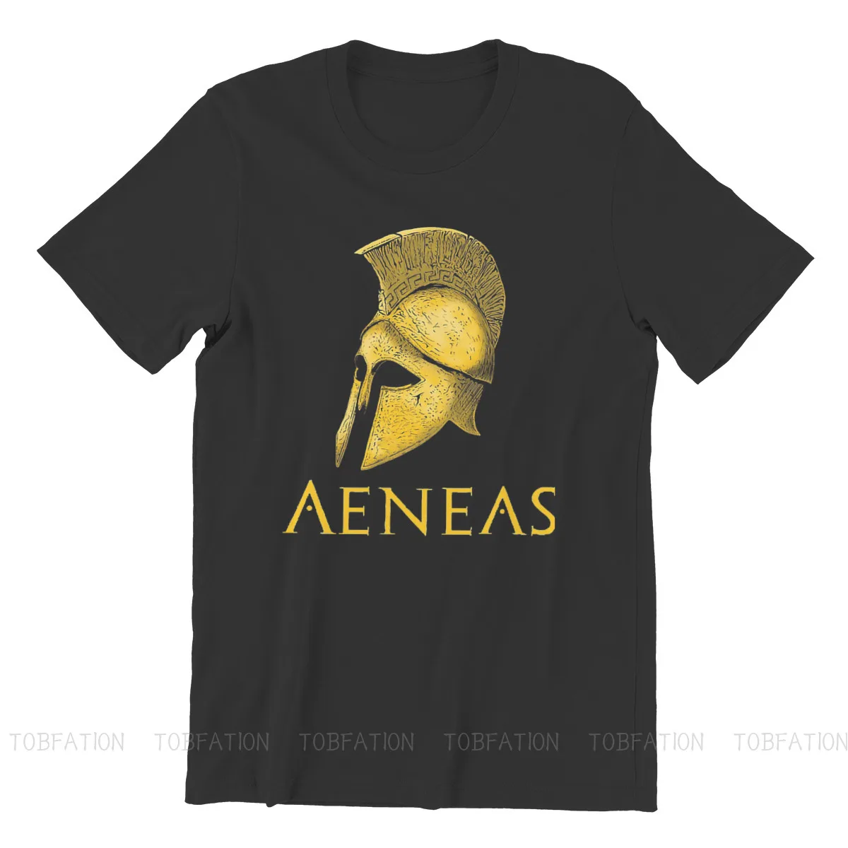 Ancient Greeks Spartan Aeneas  Trojan War T Shirt Men Ofertas Loose O-Neck Tshirt Cotton Graphic Clothes