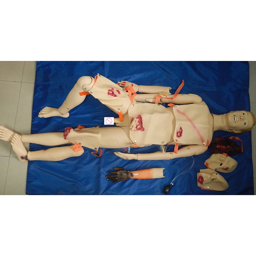 Advanced Trauma Simulator, Wound Care and Nursing Manikin,Life size Trauma Evaluation Model