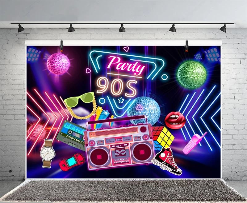 90 Ảnh Phông Nền Bữa Tiệc Sinh Nhật Vui Vẻ Nhảy Sân Khấu Ca Nhạc Disco Kỷ Lục Bóng Phát Sáng Trong Bóng Tối Nền Chụp Ảnh Trang Trí biểu Ngữ