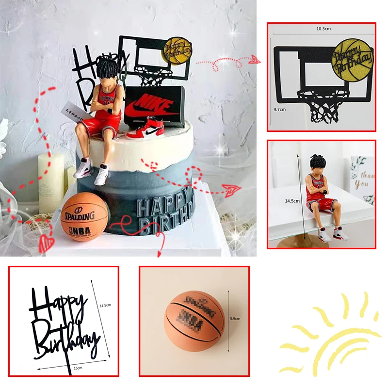 8 x Cake Toppers Joyeux Anniversaire Gâteau Décoration Basketball Gâteau Décoration Anniversaire Cake Topper Cupcake Topper Acrylique Gâteau d' Anniversaire | FR 8 x Cake Toppers Joyeux Anniversaire Gâteau Décoration Basketball Gâteau Décoration Anniversaire Cake Topper Cupcake Topper Acrylique Gâteau d' Anniversaire | FR