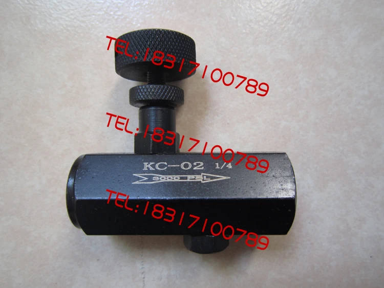 Hydraulic One-way Throttle Valve KC-02 KC-03 KC-04 06 Flow Control Valve Oil Pressure Pipe Type Regulating Valve