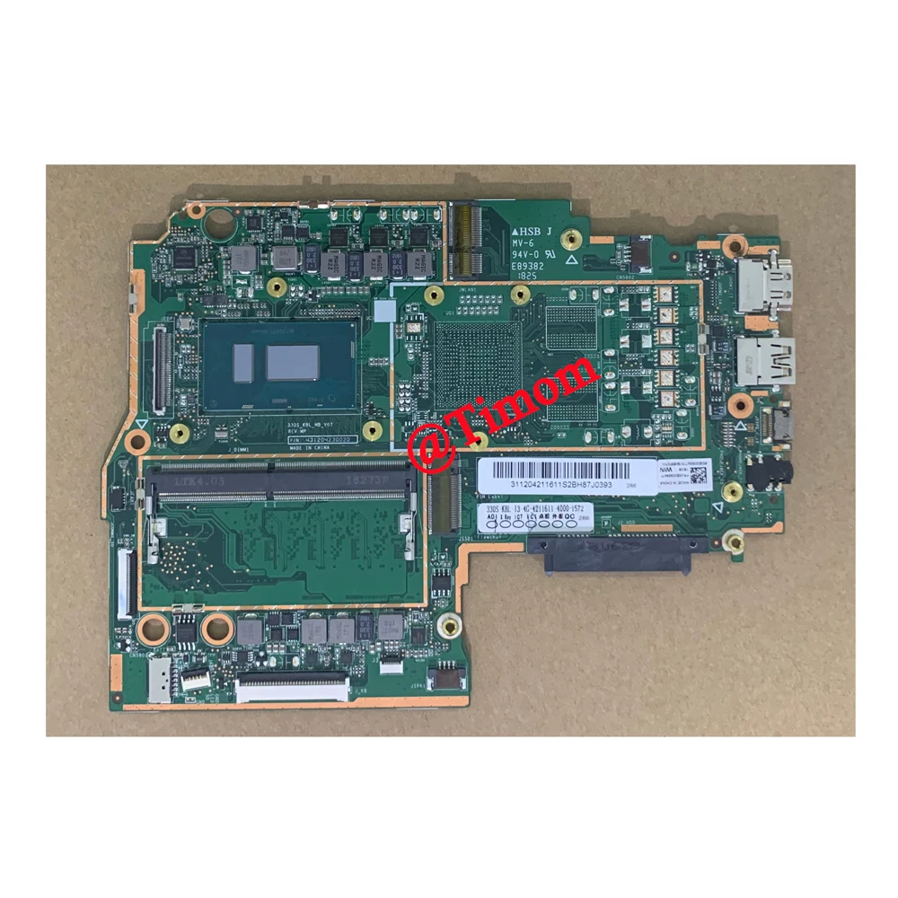 Imagem -05 - para Ideapad 330s14ikb 81f4 Original Laptop Motherboard Integrado Frupn 5b20s69477 5b20s69508 5b20r07556 5b20r07733 I38130u 4g