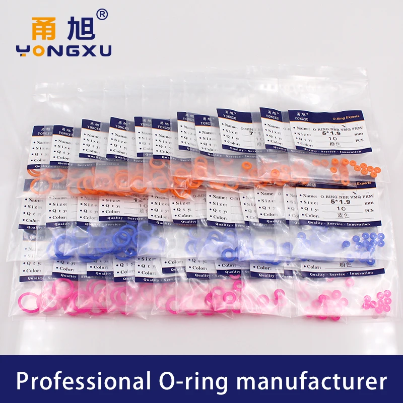 50PCS/Lot Multicolor Silicon Rubber O-Ring Silicone/VMQ Thickness CS1.9mm OD5/6/7/8/9/10*1.9mm O Ring Seal Rubber Gasket Ring