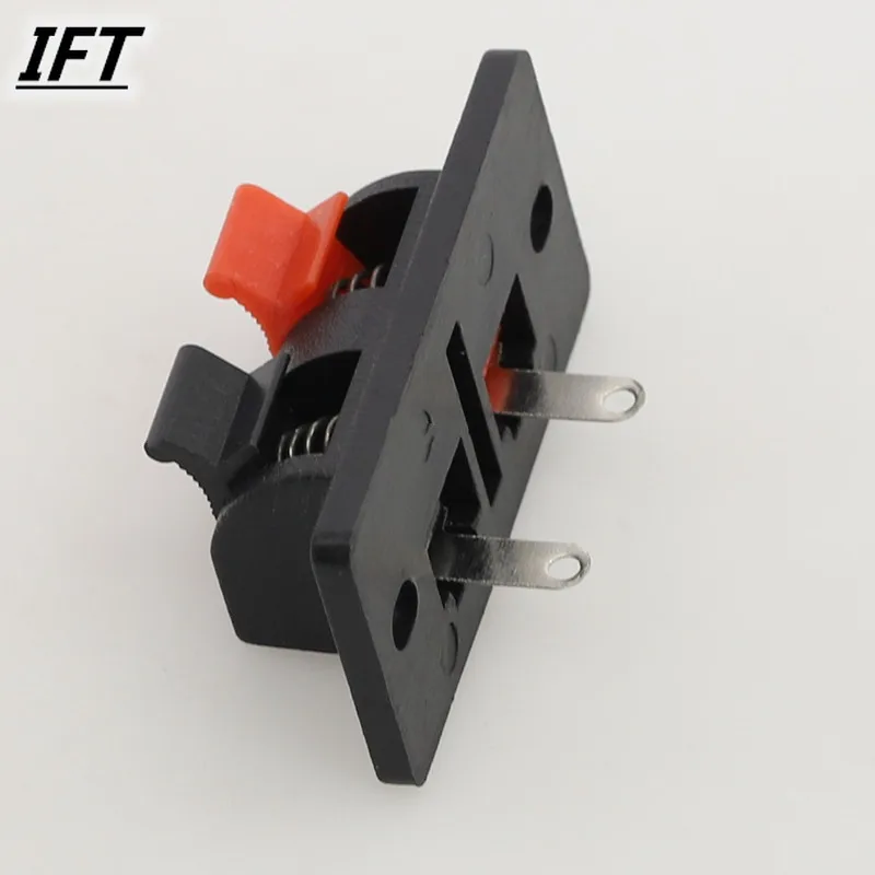 5 Pcs 2 Positions Connector Terminal Push in Jack Spring Load Audio Speaker Terminals