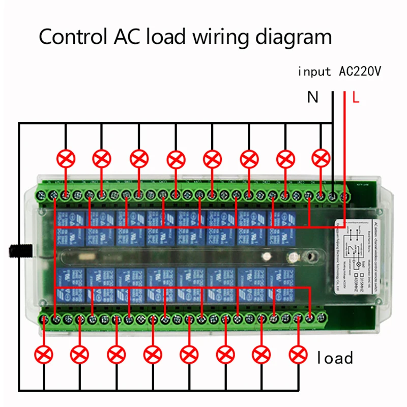 433Mhz Remote Control Switch for Light Door Garage Gate Remote AC 220V 16CH 16 Channel Relay Receiver and Controller