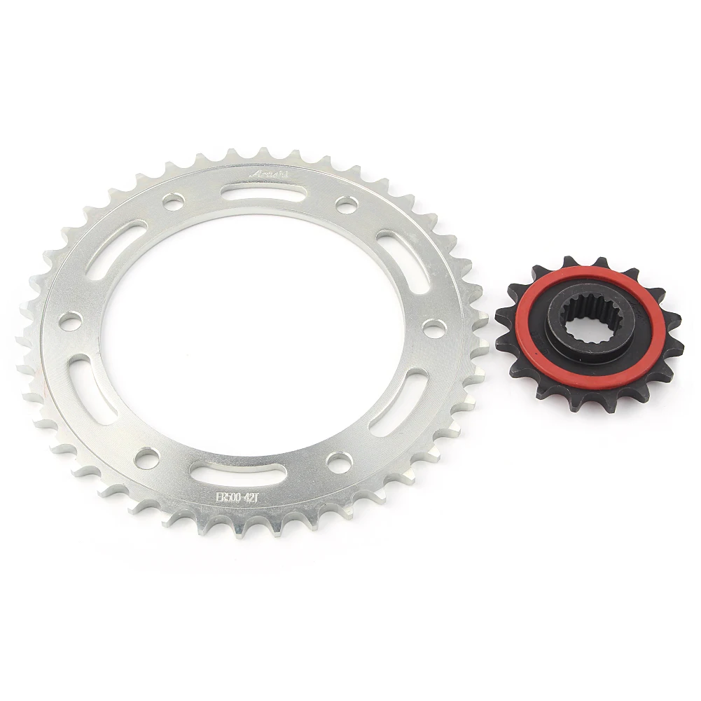 Front 16T & Rear Motor Engine Chain Drive Sprocket 42T For BMW F800GS 2008 2009 2010 2011 2012 2013 2014 2015 2016 2017 2018