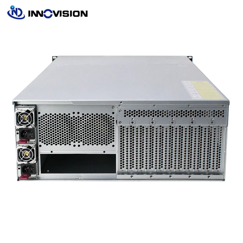 New AI server 4U Rack-mount G465-8 GPU Mining Hot swap Chassis 8HDD Bays IPFS distributed Storage Case With 12G Backplane