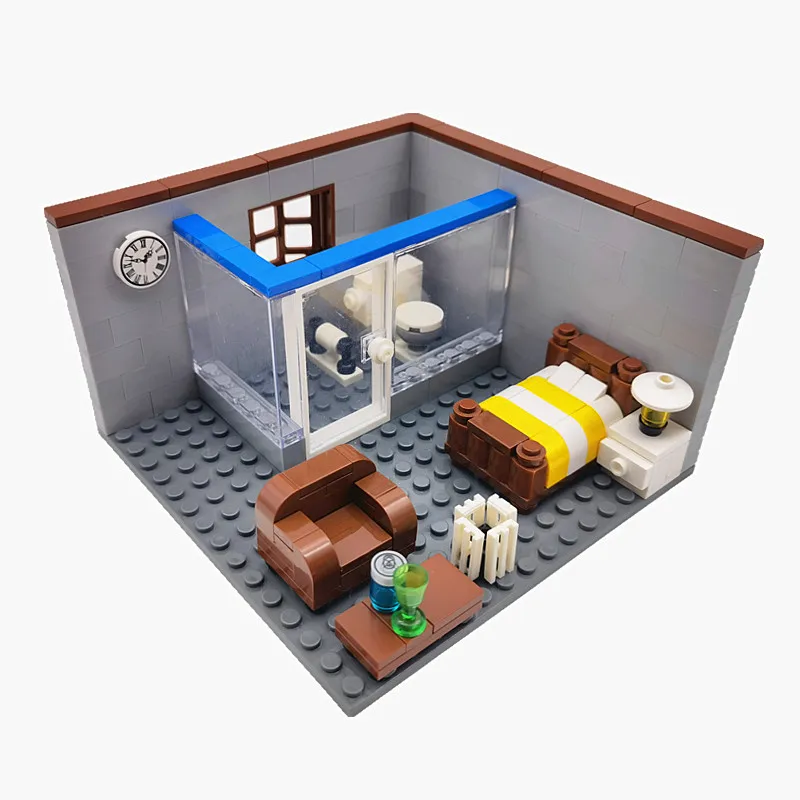 

City House Building bricks Toys for Children Boys Girl DIY Gift MOC Bricks Bedroom Living Room Furniture Model Juguetes Bloques