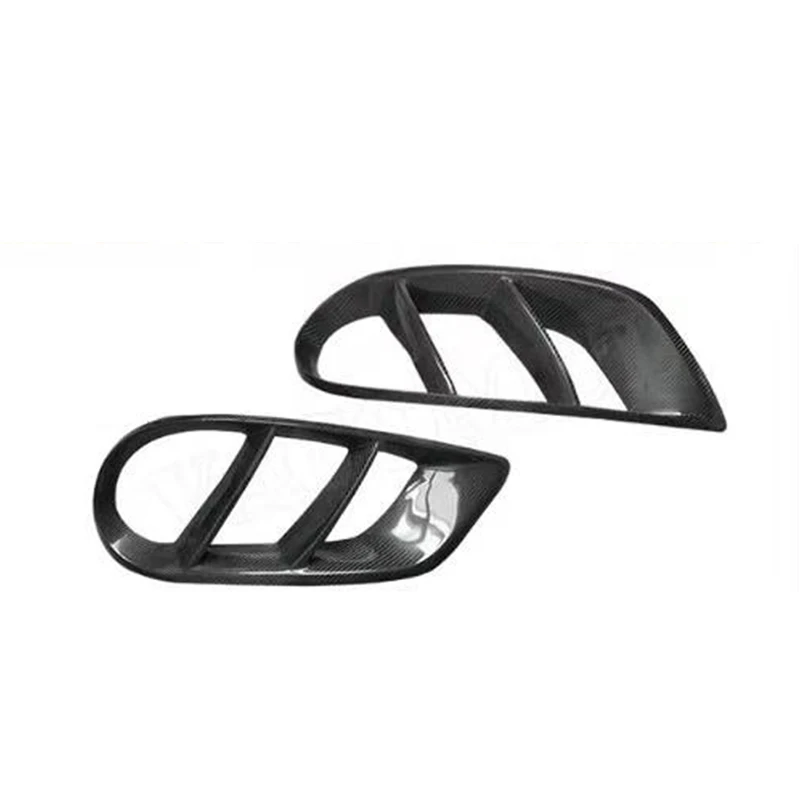 2 PCS Carbon Fiber Material Fog Lamp Cover For Benz W205 Sport Car Tuning 2015-2018