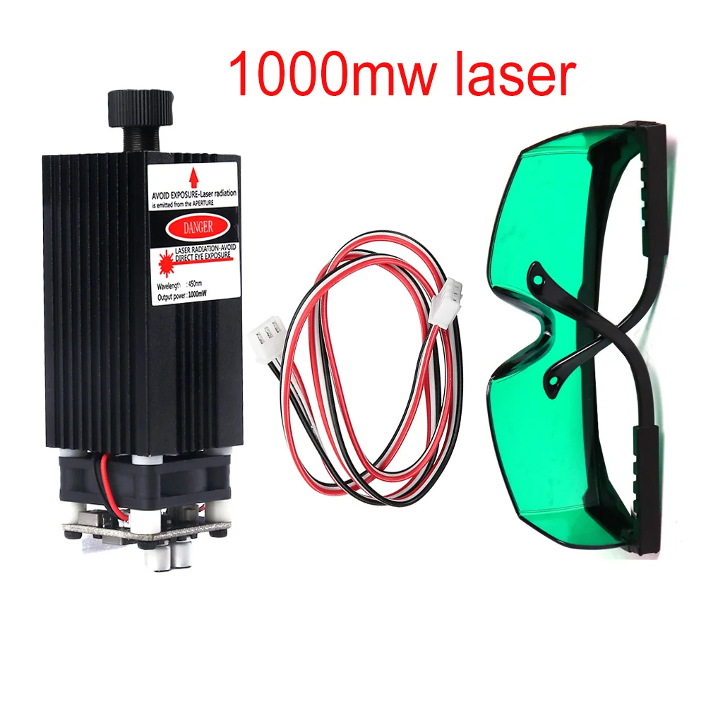 1000Mw ~ 15W โมดูลเลเซอร์450NM เลเซอร์สีฟ้าแกะสลักเลเซอร์ชุดหลอดเลเซอร์ฟรีสำหรับ2/3แกนเลเซอร์เครื่อง