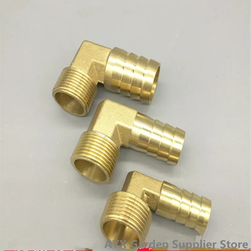 Brass Hose Barb Fitting Elbow 6mm 8mm 10mm 12mm 16mm To 1/4 1/8 1/2 3/8\