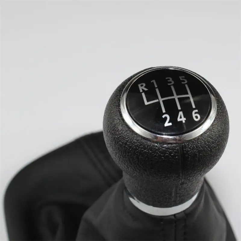 For VW Passat B5 b5.5 1997 1998 1999 2000 2001 2002 2003 2004 2005 Car-Styling 6 Speed Gear Shift Knob With PU Leather Boot