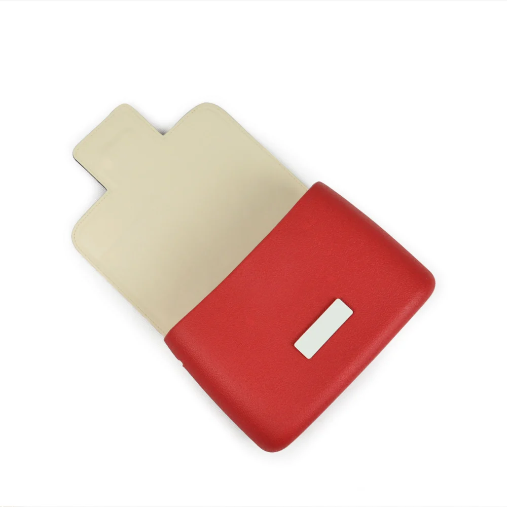 T-shaped Wood Grain PU Leather Flap Replacement Cover Lid Clam Shell with Magnetic Lock Snap Fastener for Obag O Pocket