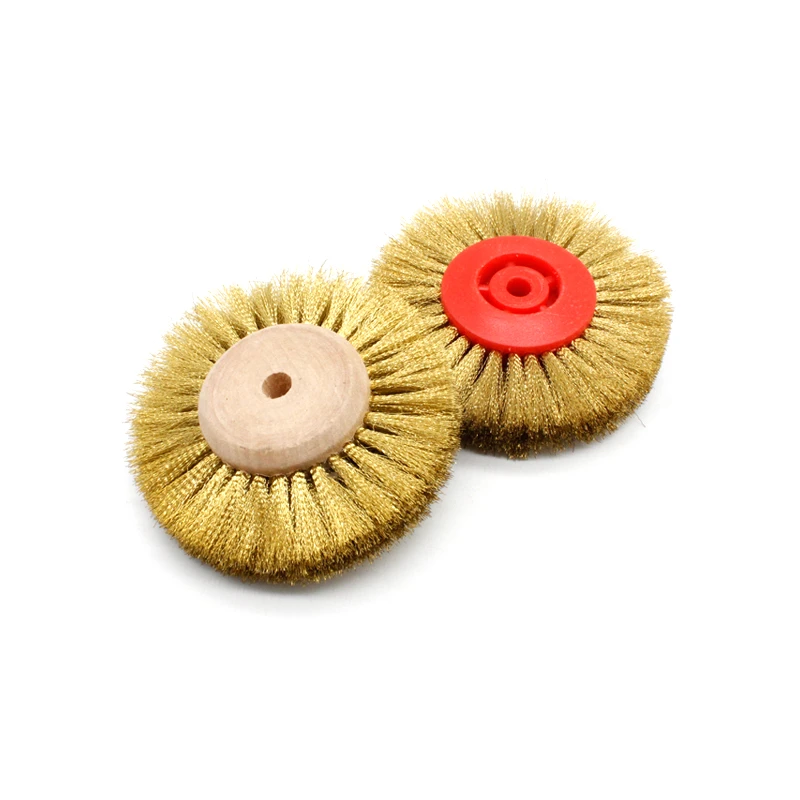 78mm Brass Wire Brush Round Wheel Bench Grinder Polishing Abrasive Tool