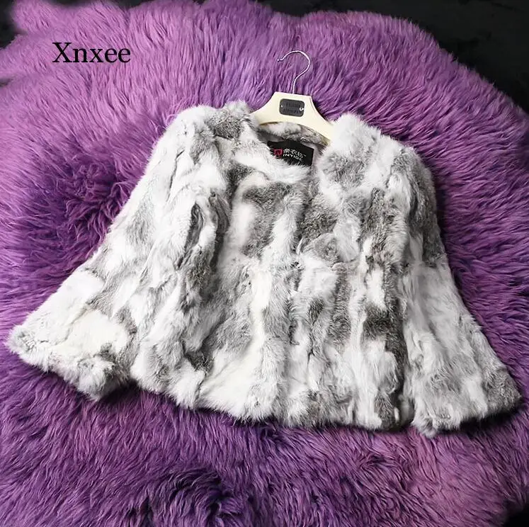 Abrigo de piel de peluche para mujer, de piel sintética Chaqueta corta con cuello redondo de tres cuartos, abrigo elegante de lujo, grueso, Formal