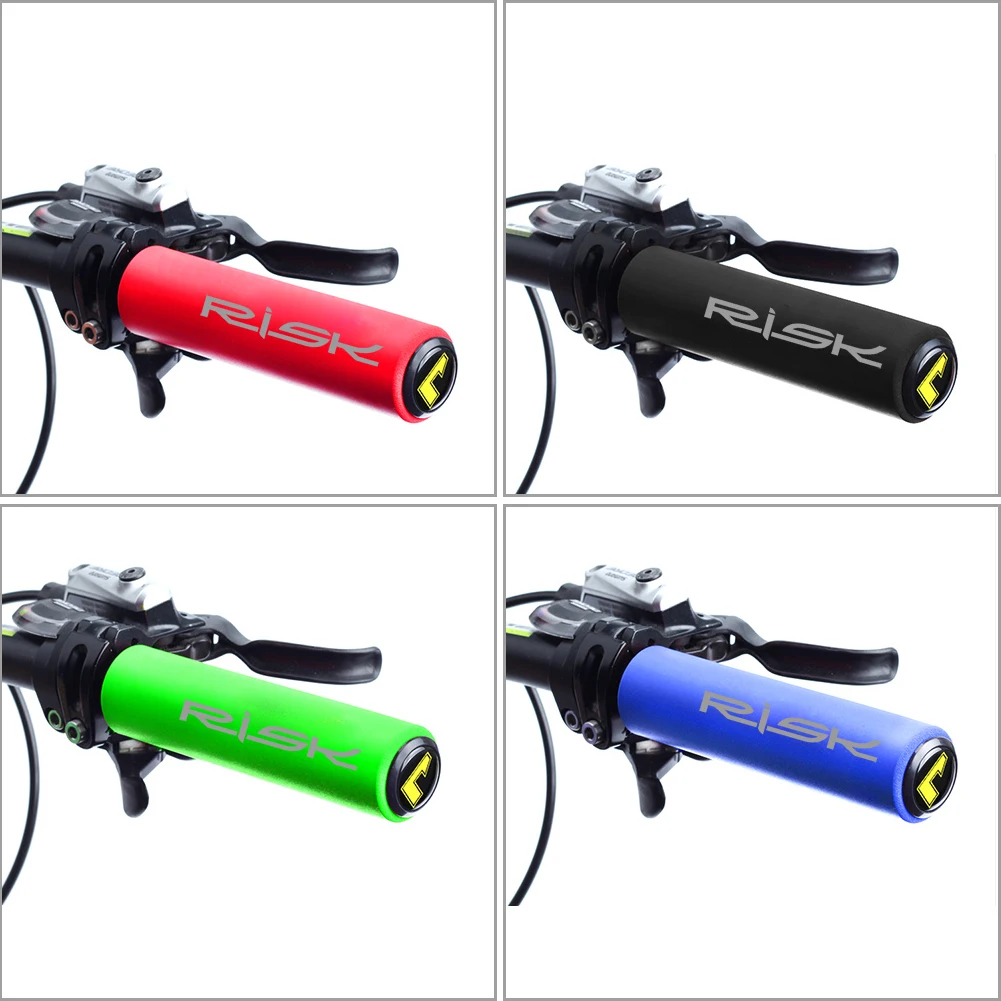 1 Pair Bicycle Handlebar Grips MTB Mountain Bike Silicone Anti-slip Handle Bar End Grips Cycling Parts