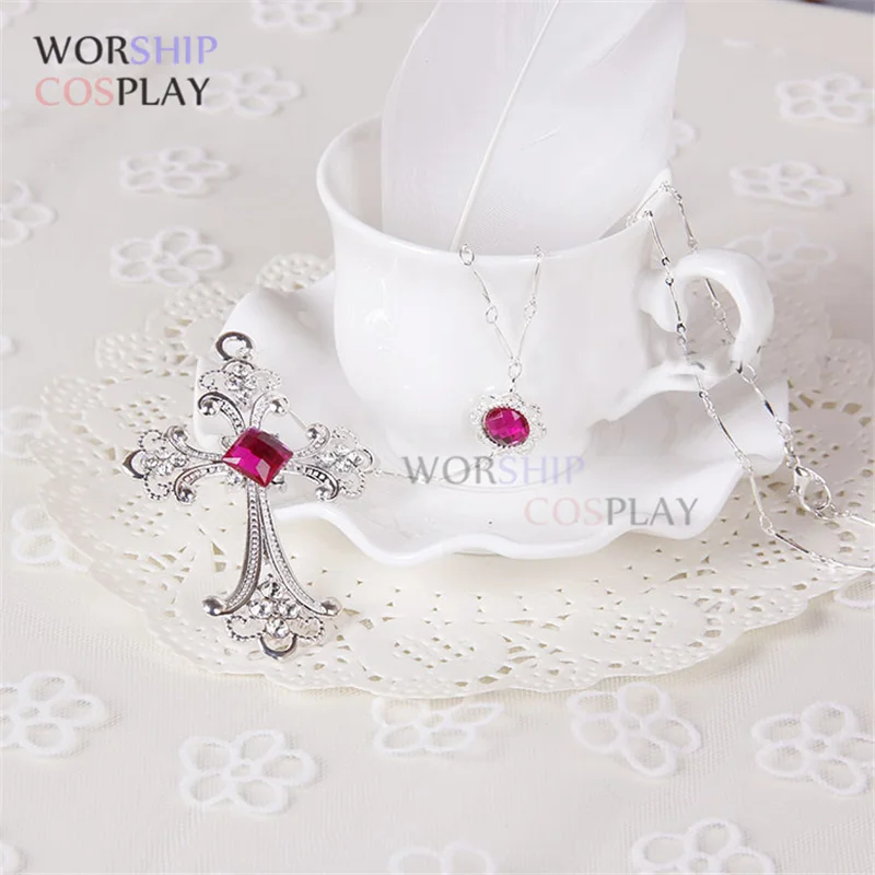 Diabolik Lovers Komori Yui Cosplay Cross Ketting Hoofddeksels Haarspeld Anime Accessoires Prop Gift