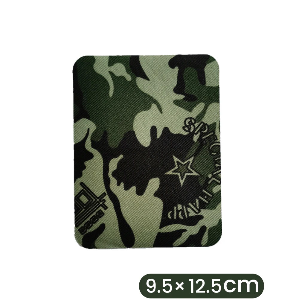 1PC Oval Quadrat 9,5*12,5 cm 11*14cm Hot Melt Kleber Camouflage Kleber Bügeln Patch imitation Denim Nähen Knie Ellenbogen DIY Kleidungsstück – Detail 10