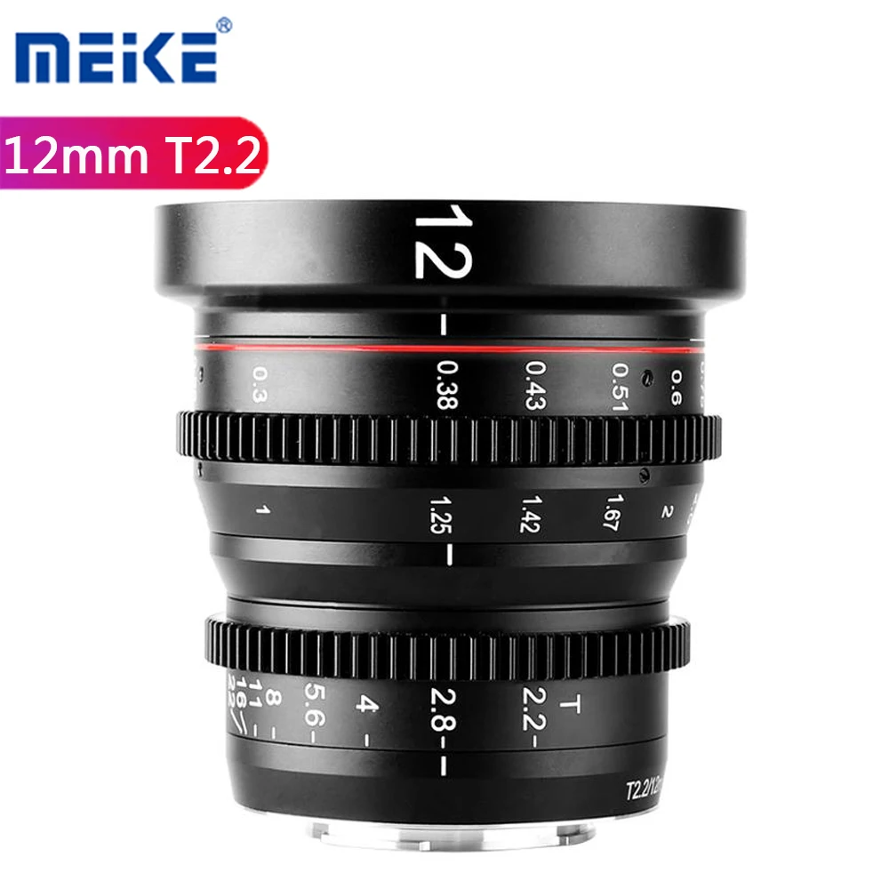 

Meike MK 12MM T2.2 Large Aperture Manual Focus Cine Lens for Micro Four Thirds (MFT, M4/3) Mount for Olympus Panasonic Lumix