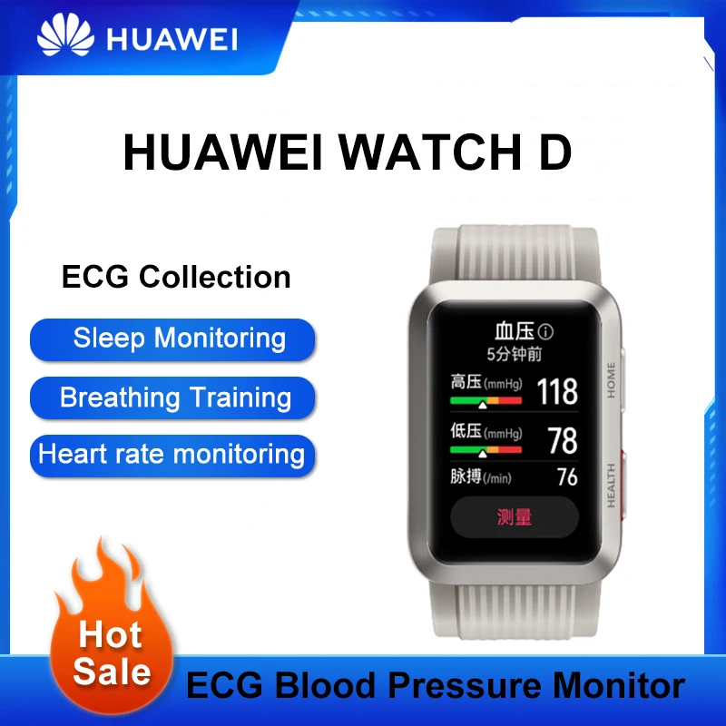 

NEW Huawei WATCH D Wrist ECG Blood Pressure Collection Recorder Home Sleep Temperature Measurement Smart Sports Phone Watch