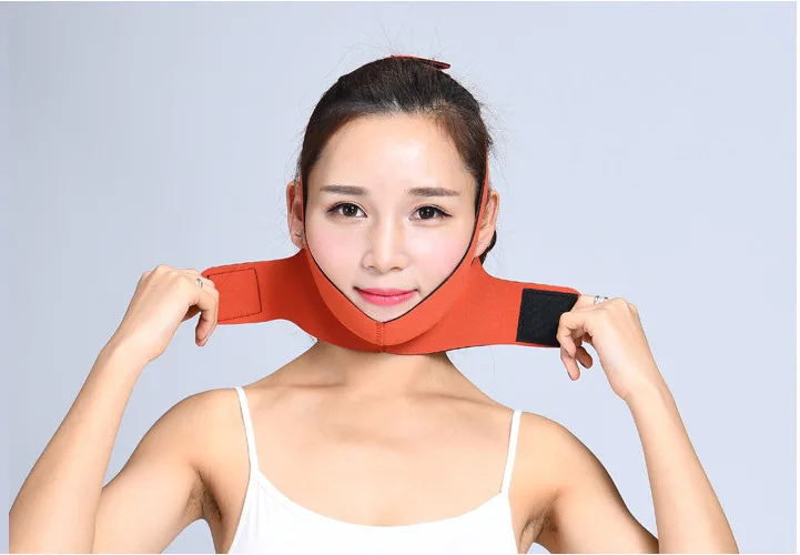 New V-Face Shaper Reduce Double Chin Slimming Bandage Mask Belt Shape Face-lift Bandage Belt Shape Facial Lift Strap Shape image 2