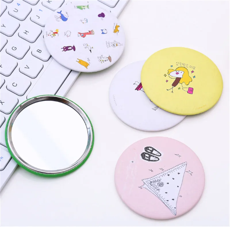 Makeup Mirror Portable Hand Mirror Mini Round Pocket Mirror Makeup Vanity Mirror Compact Mirror Cosmetic Tool Travel Accessories