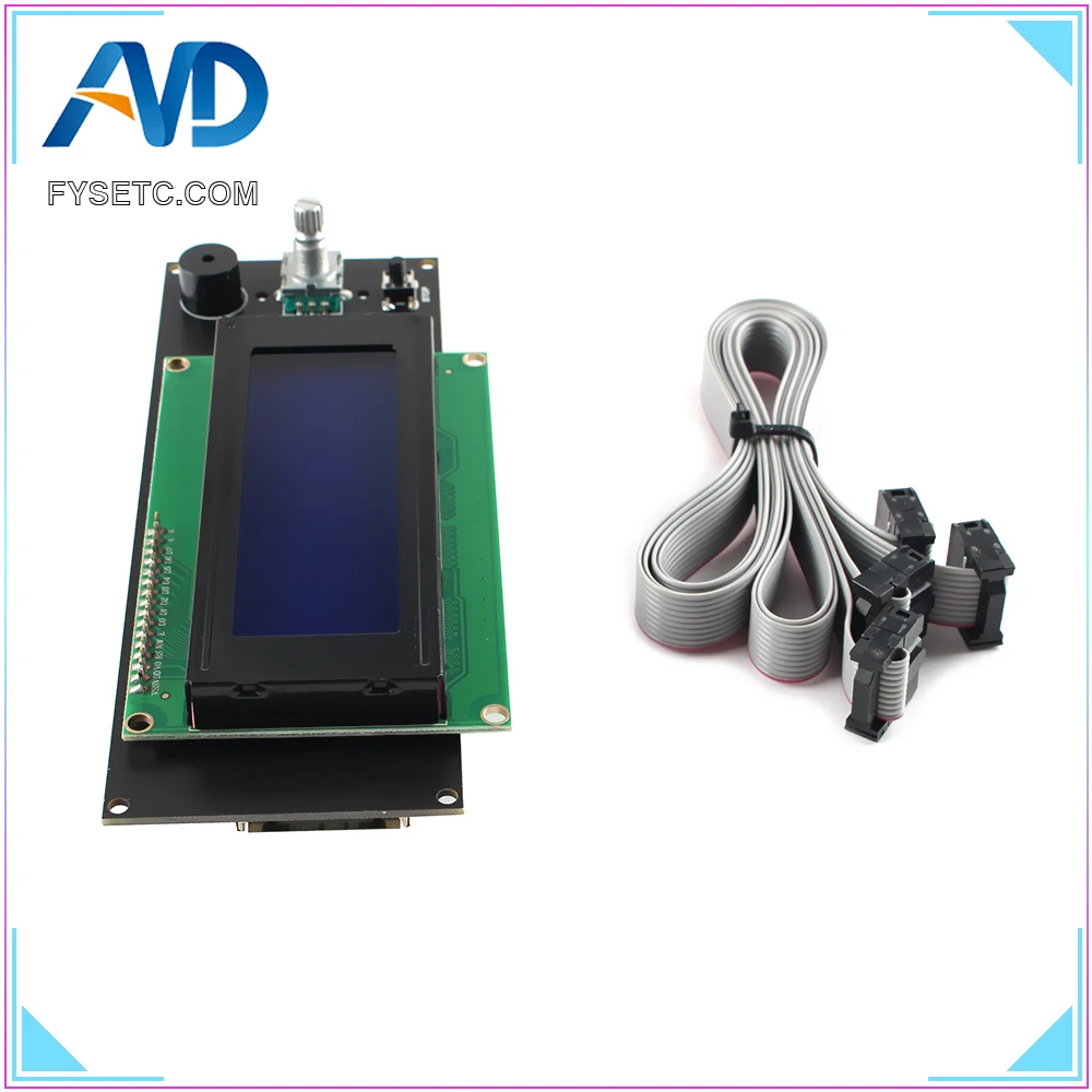 Free shipping 3D Printer Parts LCD Display 3D Printer Smart Controller Ramps 1.4 2004LCD Control