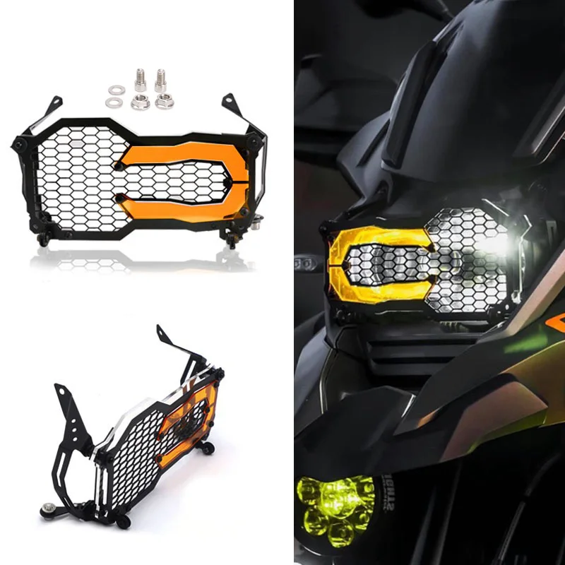 R1200GS R1250GS Motorcycle Headlight Grill Cover for BMW R 1200/1250 GS LC ADV 2014-2020 Head Lights Headlamp Protection Guard