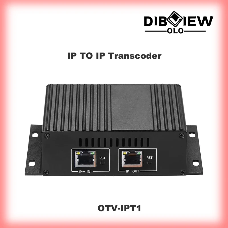 IPT1 H265 H264 4K 30FPS Video Streaming Media IPTV Transcoder IP to IP Transcoder With HLS RTMP RTSP HTTP UDP Unicast/Multicast