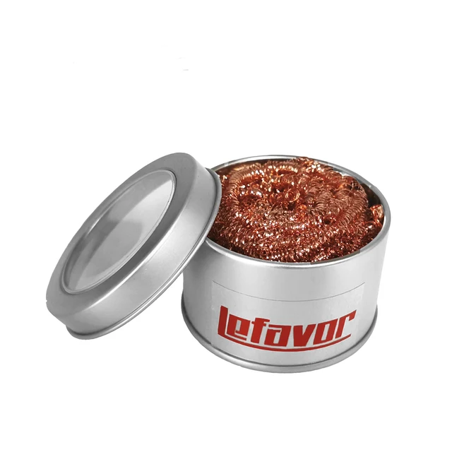 Kulka czyszcząca do rozlutowywania lutownicy Filtr siatkowy Końcówka dyszy czyszczącej Drut miedziany Kulka czyszcząca Metalowa skrzynka na żmijkę Czysta kulka