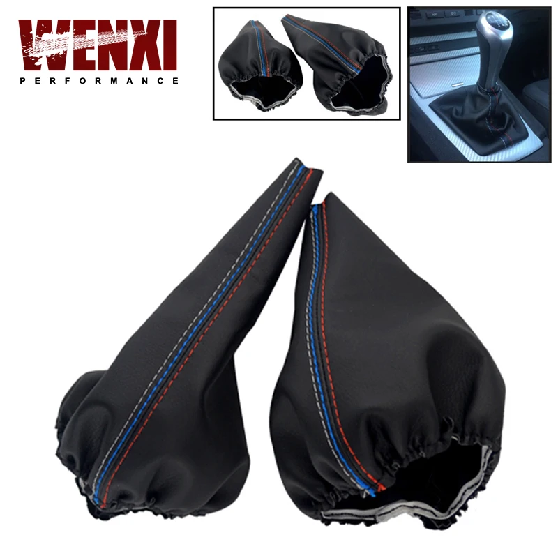 Gear Stick Manual For BMW 3 Series E36 E46 M3 Car Shift Handbrake Gaiter Shift Boot Leather Boot Car-Styling WX-SBC13