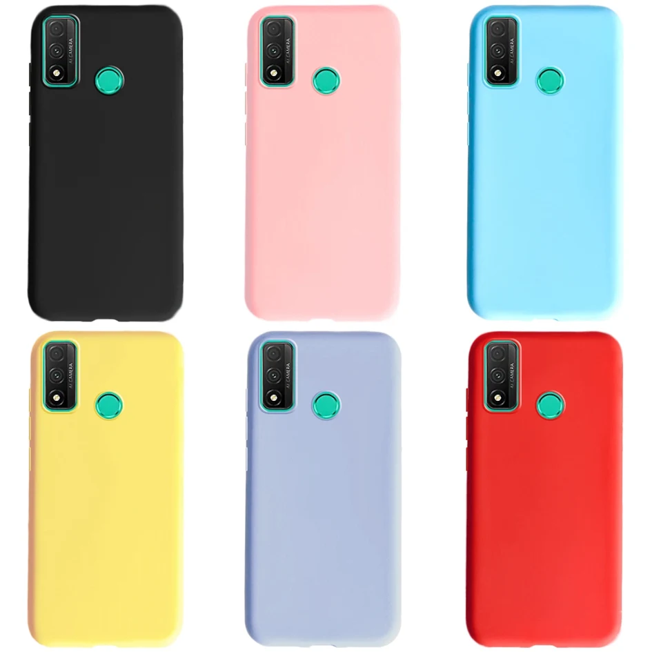 For Cover Huawei P Smart 2020 Phone Case Candy Pudding Color Soft Silicon Skin Cover For Funda Huawei P Smart 2020 POT-LX1A Capa