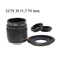 FUJIAN 35mm F1.7 CCTV TV lente de película + montaje C + anillo Macro para Sony E Mount Nex-6 Nex-7 Nex-5R A3500 A6300 A6100 A6400 A6500 A5100