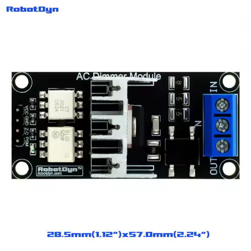 AC Light lamp dimming and motor Dimmer Module, 1 Channel, 3.3V/5V logic, AC 50/60hz, 220V/110V - 600V - Image 2