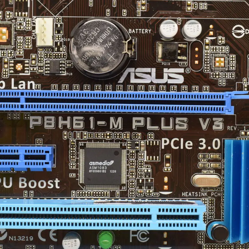 ﻿ ASUS P8H61-M PLUS V3 Motherboard Intel H61  DDR3 LGA 1155 support Core i3-2130 2100 3220 3250 2450  3350 3570 3770 G460 G2010