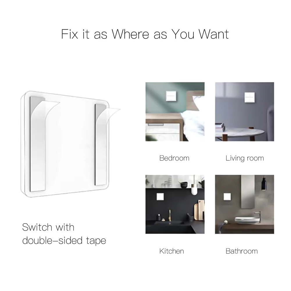 Tuya Smart Szenenschalter – Kabelloser Dimmer &am Produktbild-Vorschau 5