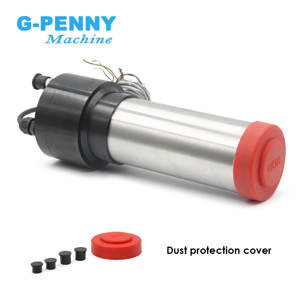 2.2kw Water Cooled Spindle ATC Spindle Motor 220v Rotating spdeed 24000rpm 4 Pole 800Hz Blind rivet IS020-15ยฐ Tool holderIS020