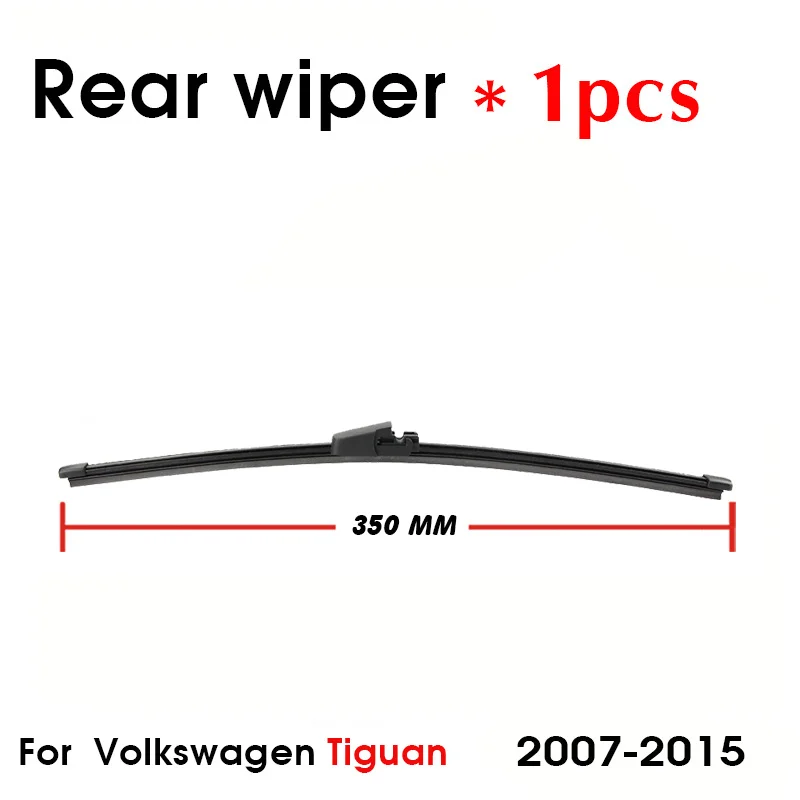 Escobilla aparaparaparabrisas trasero de coche, limpiaparabrisas, accesorios para Volkswagen VW Tiguan Hatchback, 350mm, 2007-2015