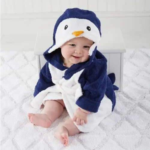 

Baby bathrobe cute cartoon little boy little girl baby cloak cotton towel material to prevent cold casual bath towel wear 1pcs