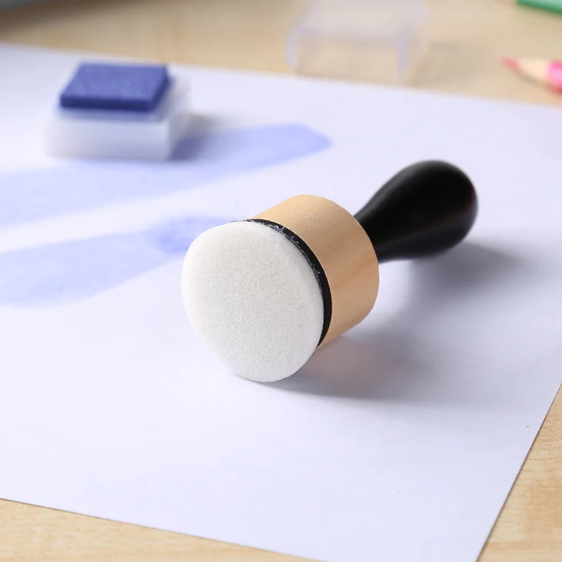 Mini-Tintenmischwerkzeuge mit runden Schaumstoffen für DIY-Scrapbooking-Bastelarbeiten, zum Auftragen von Tinten und Farben durch Schablonen, für die Herstellung von Fotoalben. – Detail 5