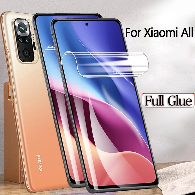 Full Cover Hydrogel Film For Xiaomi Redmi 5 Plus 5A 6A 7A Redmi K30 Note 5 6 Pro S2 Go Note 9 10 Pro Max Screen Protector Film