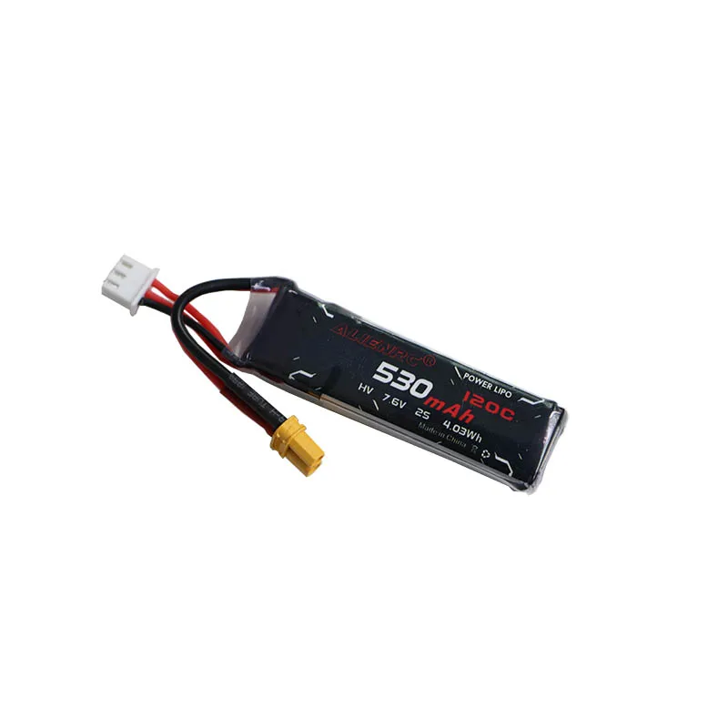 

AlienRC HV 530mAh 2S 3S 4S Lipo 120C 7,6 V 11,4 V 15,2 V литиевая батарея XT30 Штекерный разъем для FPV Racing Drone Frame Kit Parts