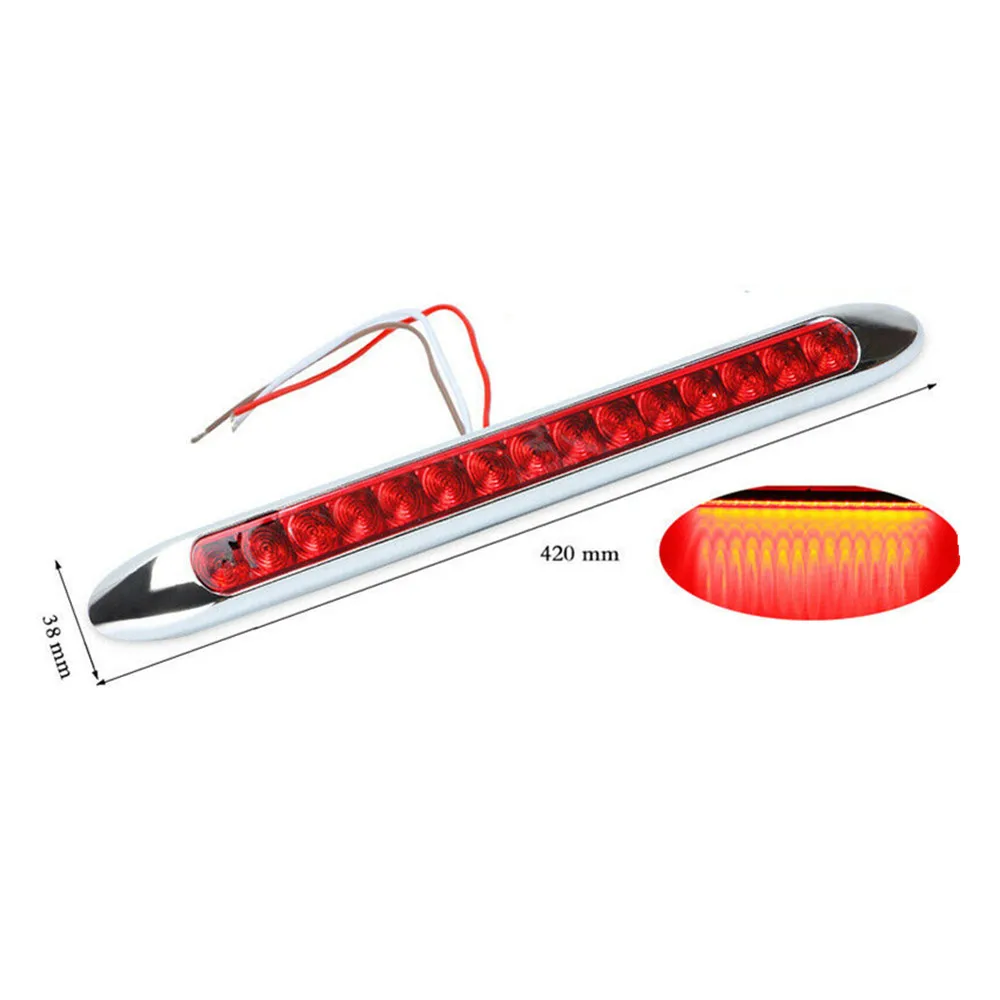 2PCS 15LED Trailer Lights Rear Light Stop Signal Trailer LED Lights Truck LED 24v Truck Lights LED 10-30V Tail Brake Light