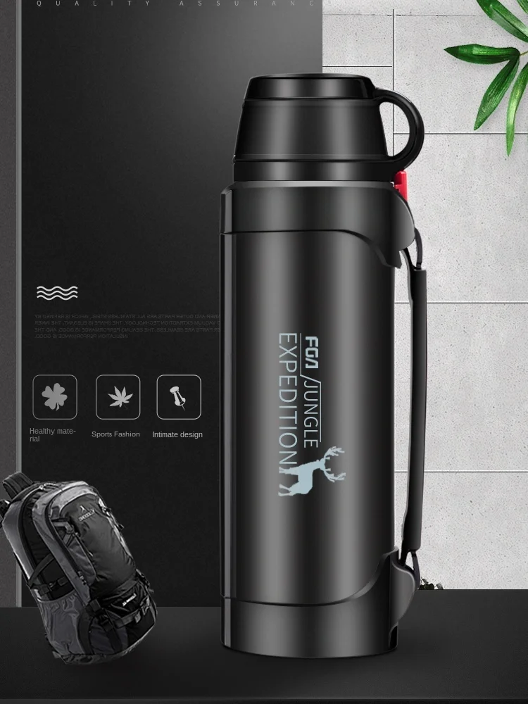 Stainless Steel Big Capacity Thermos Bottle 1L/2L /3L/ Outdoor Travel Coffee Mugs Thermal Vaccum Water Bottle Thermal Mug