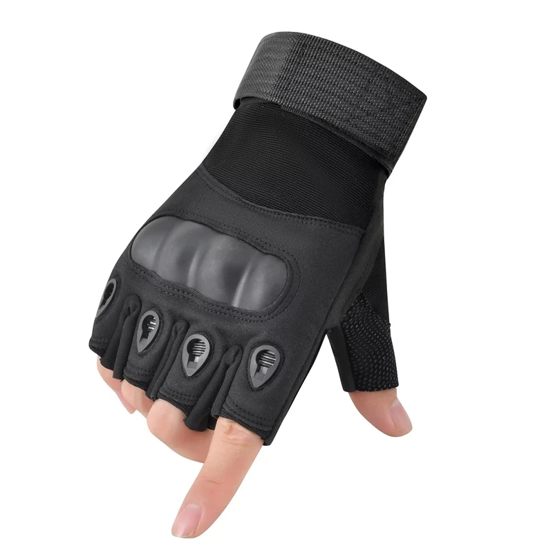 Armor Protection Shell Tactical Gloves Half Finger Sports Gloves Fitness Hiking Riding Cycling Fingerless Women Men\'s Gloves